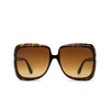 Lunettes de soleil Tom Ford LORELAI 52F dark havana - Vignette du produit 1/4