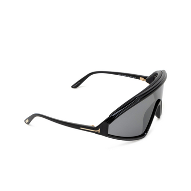 Tom Ford LORNA Sunglasses 01C shiny black - three-quarters view