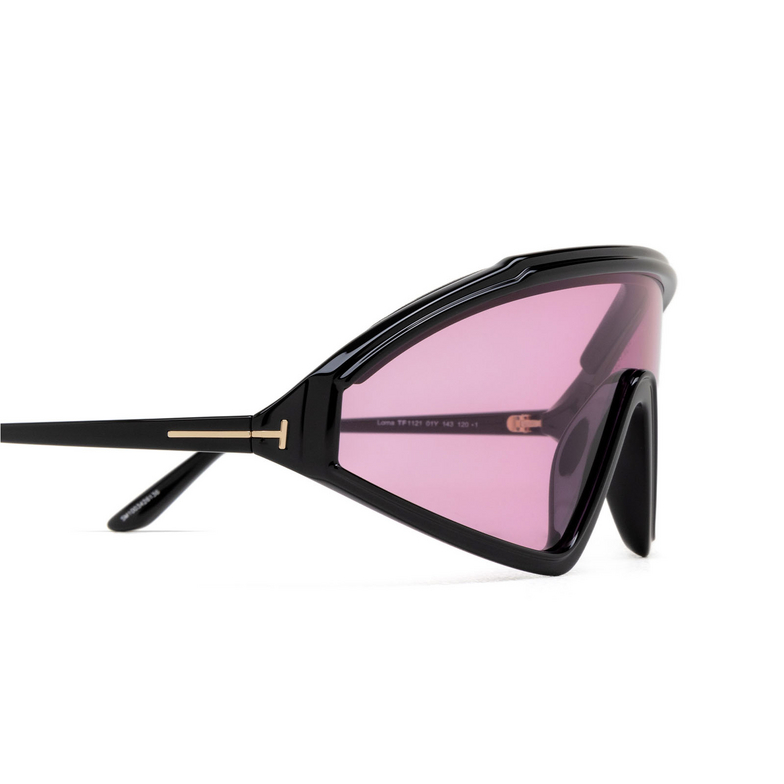 Tom Ford LORNA Sunglasses 01Y shiny black - 3/4