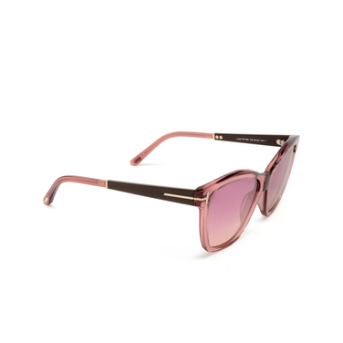 Gafas de sol Tom Ford LUCIA 72Z shiny pink - Vista tres cuartos