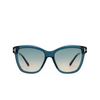 Tom Ford LUCIA Sunglasses 90P shiny blue - product thumbnail 1/4