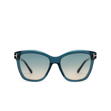 Tom Ford LUCIA Sunglasses 90P shiny blue - front view