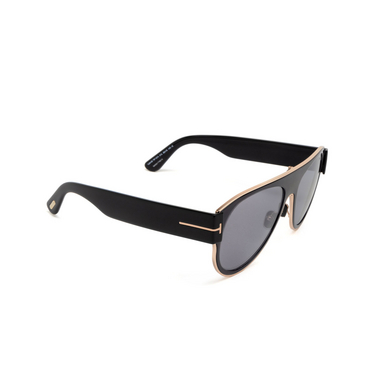 Tom Ford LYLE-02 Sunglasses 01C shiny black - three-quarters view