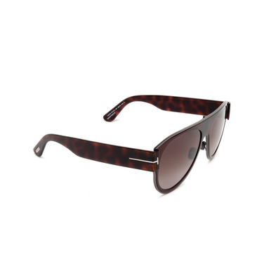 Tom Ford LYLE-02 Sunglasses 48T dark brown - three-quarters view