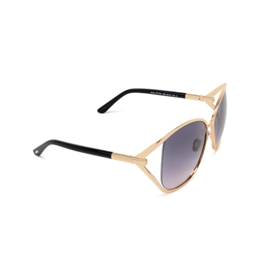 Lunettes de soleil Tom Ford MARTA 28B rose gold - Vue trois quarts