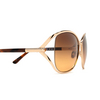 Tom Ford MARTA Sunglasses 28F rose gold - product thumbnail 3/4