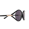 Occhiali da sole Tom Ford MELODY 01A shiny black - anteprima prodotto 3/4