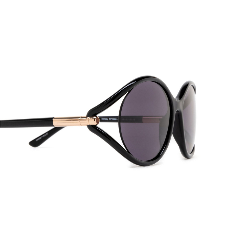 Tom Ford MELODY Sunglasses 01A shiny black - 3/4