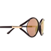 Tom Ford MELODY Sunglasses 48Z shiny violet - product thumbnail 3/4