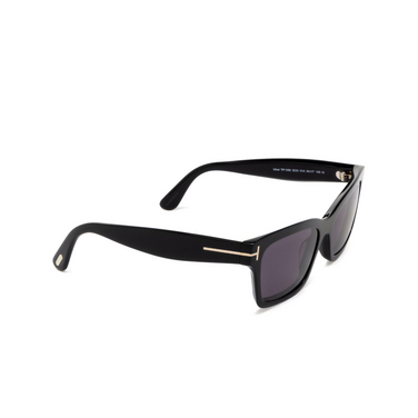 Tom Ford MIKEL Sunglasses 01A shiny black - three-quarters view
