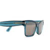 Tom Ford MIKEL Sunglasses 90L shiny blue - product thumbnail 3/4