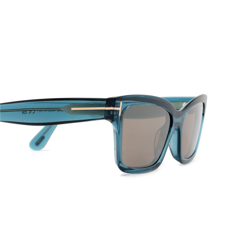 Tom Ford MIKEL Sunglasses 90L shiny blue - 3/4