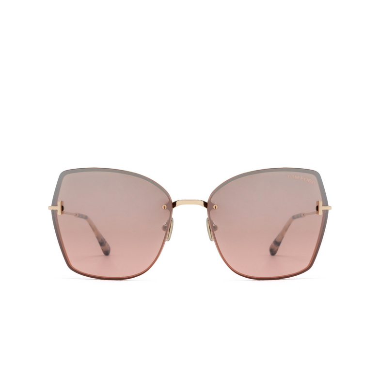 Gafas de sol Tom Ford NICKIE-02 28U shiny rose gold - 1/4