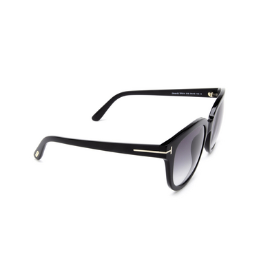 Tom Ford OLIVIA-02 Sunglasses 01B black - three-quarters view