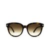 Lunettes de soleil Tom Ford OLIVIA-02 52F dark havana - Vignette du produit 1/4