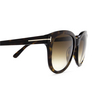 Tom Ford OLIVIA-02 Sunglasses 52F dark havana - product thumbnail 3/4