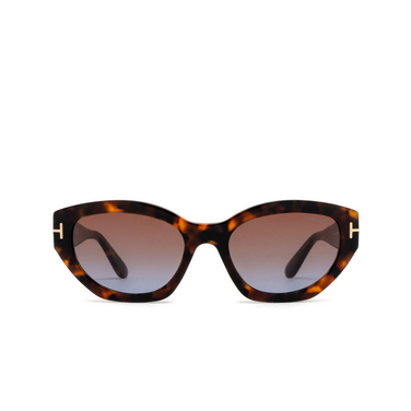 Tom Ford PENNY Sunglasses 52F dark havana - front view