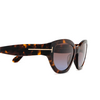 Tom Ford PENNY Sunglasses 52F dark havana - product thumbnail 3/4