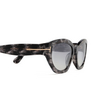 Lunettes de soleil Tom Ford PENNY 55C coloured havana - Vignette du produit 3/4