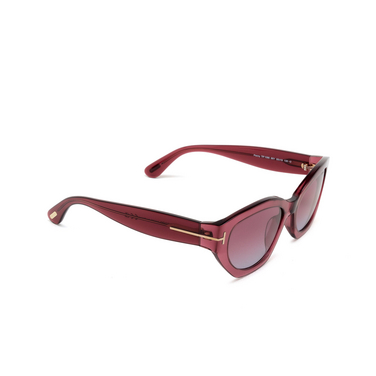 Tom Ford PENNY Sunglasses 66Y shiny red - three-quarters view