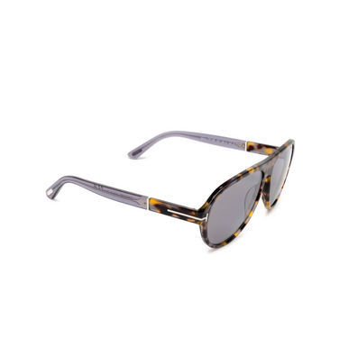 Tom Ford QUINCY Sunglasses 55C coloured havana - three-quarters view