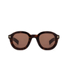 Lunettes de soleil Tom Ford RAFFA 52E dark havana - Vignette du produit 1/4