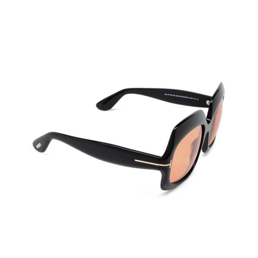 Tom Ford REN Sunglasses 05E shiny black - three-quarters view