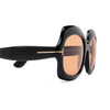 Occhiali da sole Tom Ford REN 05E shiny black - anteprima prodotto 3/4