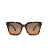 Lunettes de soleil Tom Ford SELBY 52H dark havana - Vignette du produit 1/4