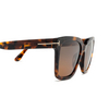 Occhiali da sole Tom Ford SELBY 52H dark havana - anteprima prodotto 3/4