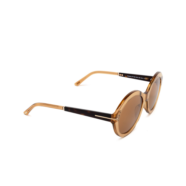 Tom Ford SERAPHINA Sunglasses 45E clear brown - 2/4