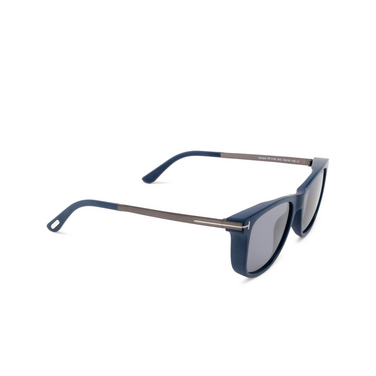 Tom Ford SINATRA Sunglasses 91C matte blue - three-quarters view