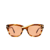 Lunettes de soleil Tom Ford SNOWDON 53E blonde havana - Vignette du produit 1/4