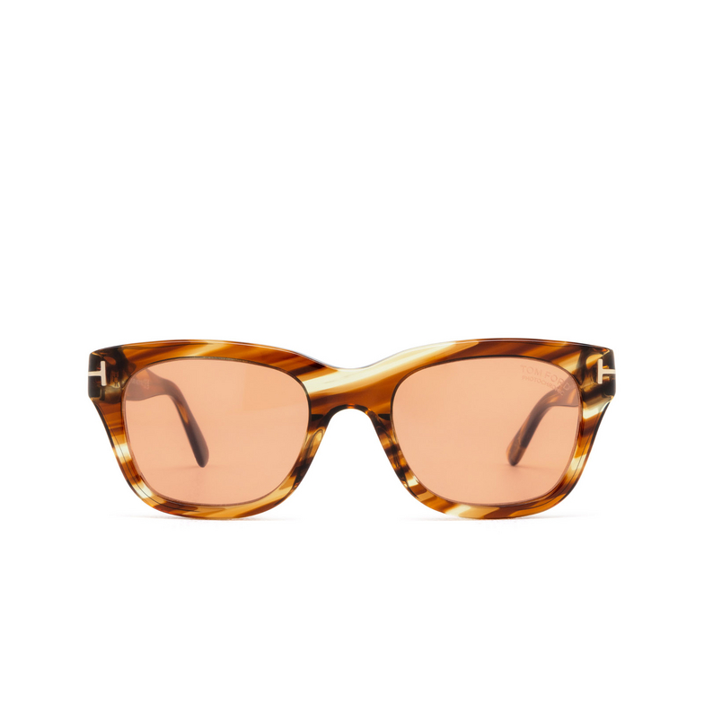 Lunettes de soleil Tom Ford SNOWDON 53E blonde havana - 1/4