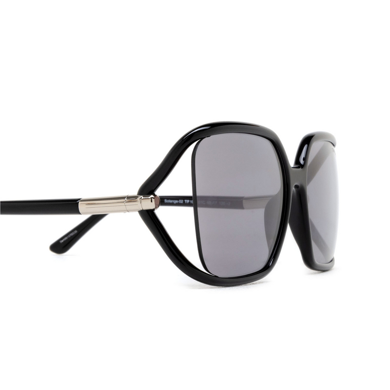 Lunettes de soleil Tom Ford SOLANGE-02 01C shiny black - 3/4