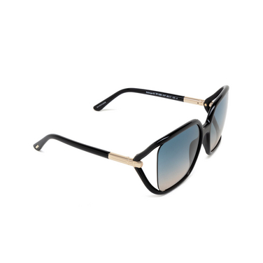 Occhiali da sole Tom Ford SOLANGE-02 01P shiny black - tre quarti
