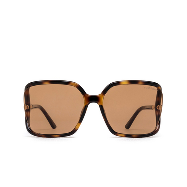 Tom Ford SOLANGE-02 Sunglasses 52E dark havana - front view