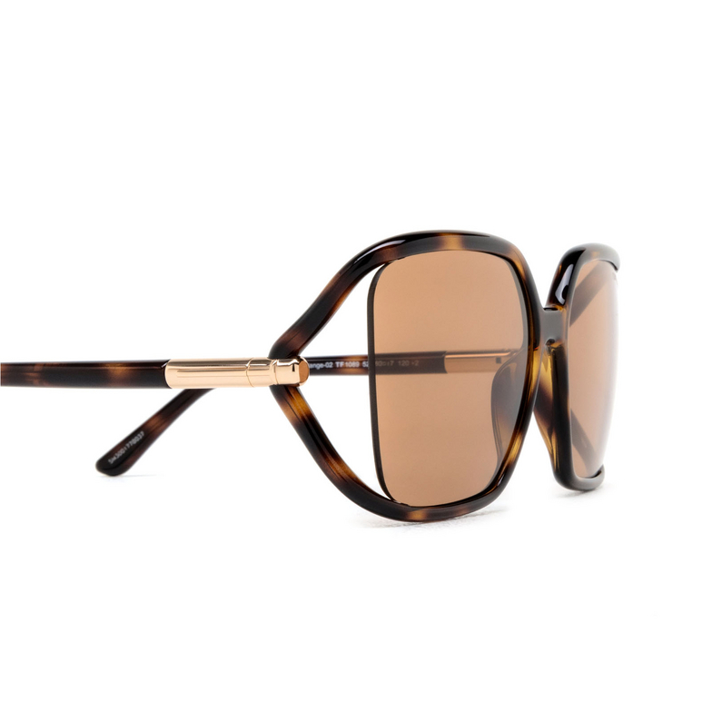 Gafas de sol Tom Ford SOLANGE-02 52E dark havana - 3/4