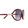 Tom Ford SOLANGE-02 Sunglasses 75B shiny fucsia - product thumbnail 3/4