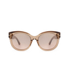 Tom Ford TAMARA-02 Sunglasses 45G shiny light brown - product thumbnail 1/4