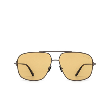 Tom Ford TEX Sunglasses 08E shiny gunmetal - front view