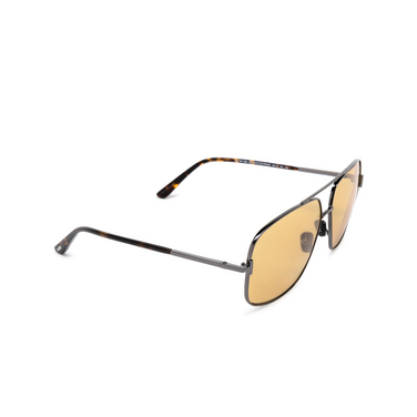 Tom Ford TEX Sunglasses 08E shiny gunmetal - three-quarters view