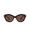 Gafas de sol Tom Ford TONI 52E dark havana - Miniatura del producto 1/4