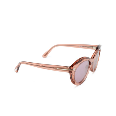 Tom Ford TONI Sunglasses 72Z shiny light pink - three-quarters view