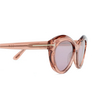 Lunettes de soleil Tom Ford TONI 72Z shiny light pink - Vignette du produit 3/4