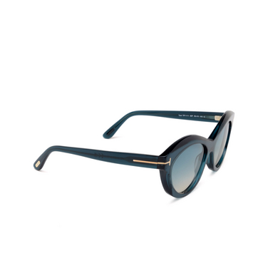 Tom Ford TONI Sunglasses 92P shiny blue - three-quarters view