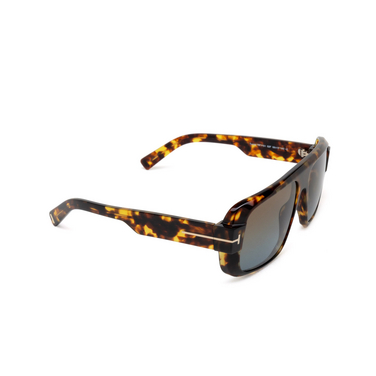 Occhiali da sole Tom Ford TURNER 52F dark havana - tre quarti