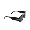 Lunettes de soleil Tom Ford VERONIQUE-02 01A black - Vignette du produit 2/4