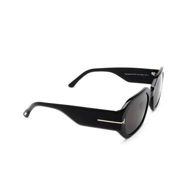 Gafas de sol Tom Ford VERONIQUE-02 01A black - Vista tres cuartos