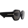 Occhiali da sole Tom Ford VERONIQUE-02 01A black - anteprima prodotto 3/4